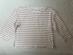 ZARA ピンク　ストライプ　長袖　Tシャツ　92