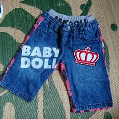 本日限定価格！！     ベビードール デニムズボン 120 ミッキーマウス