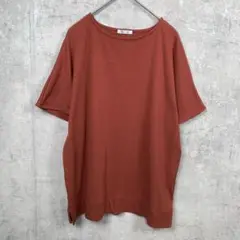 CINEMA CLUB Tシャツ カットソー 半袖 M レッド 無地 春夏