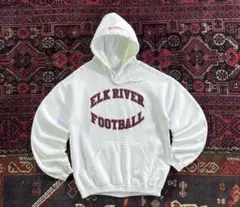 GILDAN ギルダン カレッジロゴ プルオーバー パーカー ホワイト M