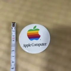 Apple Computer バッジ カラフルリンゴ 初期 ロゴ 缶バッジのサムネイル