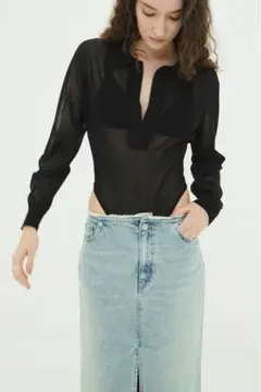 CLANE ☆ SHEER DRAPE BODYSUITS - メルカリ