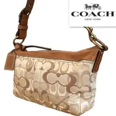 coach コーチ　ショルダーバッグ　シグネチャー　キャンバス×レザー