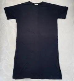 スタジオクリップ シャツワンピース 半袖 シンプル ゆったり ブラック M