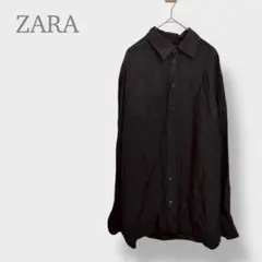【ZARA ザラ】シャツ　ブラウス　長袖　オーバーサイズ　メンズライク　S