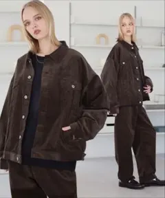 コーデュロイジャケットセットアップ