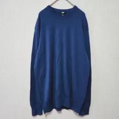 【UNIQLO】（XL）エクストラファインメリノクルーネックセーター/柔らかい