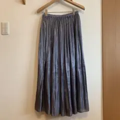 Te chichi 2トンカラーリバーシブルロングプリーツスカート