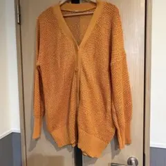 Mila Owen メッシュカーディガン　オレンジのサムネイル