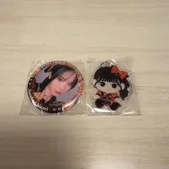 FRUITSZIPPER 鎮西寿々歌 カプセルトイ 缶バッジ＆アクリルチャーム