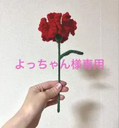 【よっちゃん様専用】カーネーション（赤）、花柄巾着