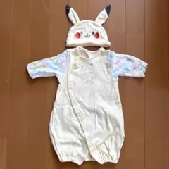 ピカチュウロンパース&帽子セット