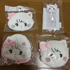 ミッコ mikko ムース 巾着 ダイカットポーチ ぬいぐるみ付トレカケース4点