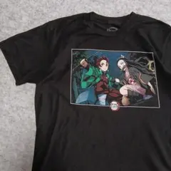 T363 公式　DEMON SLAYER 鬼滅の刃　Tシャツ 黒　Mのサムネイル