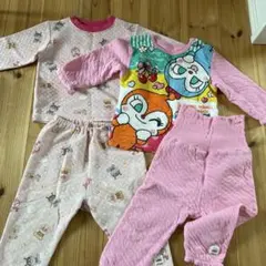 ベビー パジャマセット 95cm未満 ピンク
