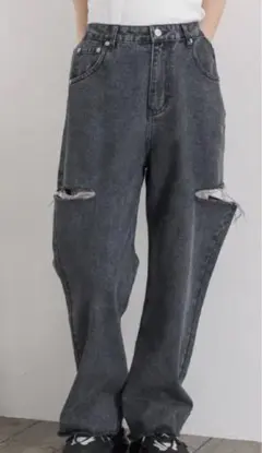 レトロガール デニム パンツ