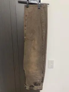 GU バレルレッグジーンズL　丈標準　37ブラウン