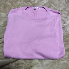 UNIQLOコットンカシミヤクルーネックセーター長袖ＸＬ ピンク