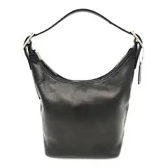 COACH オールドコーチ レザー ショルダーバッグ 黒 USA製 9823