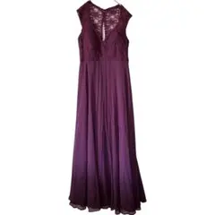 【美品】Mori Lee モリリー パーティードレス ロングドレス 紫 12