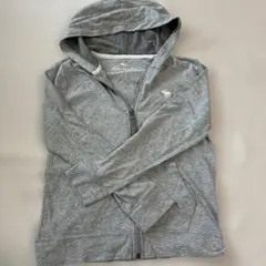Abercrombie Kids グレー フルジップフーディー 9/10アバクロ