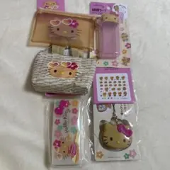 セリア　ダイソー　日焼けキティ　セット