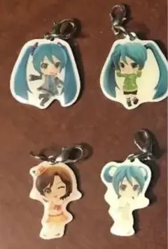 【セール品・バラ売可・送料無料】初音ミク フィギュアストラップ メタルチャーム