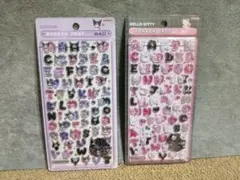 Kuromi & Hello Kitty ボンボンドロップシール 2枚セット✨️