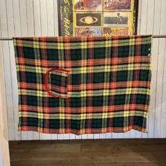 vintage チェック柄 ラグニット