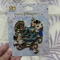 東京ディズニーシー 20周年 ピンバッジ ミッキーマウス ミニー