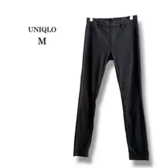 【ユニクロ】レギンスパンツ　綿60% ブラック　美脚　細見え　スキニー