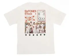 新品SixTONES STock Tシャツ ホワイト キーヴィジュアルTシャツ - メルカリ