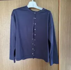 BONLECILL ネイビー ボタン付き長袖トップス　フリーサイズ