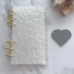 アクリルバインダー A6 韓国 貯金 リフィル ハート ブックマーク