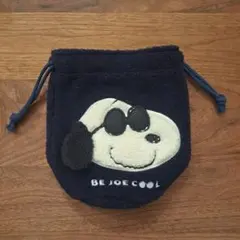 ★新品★PLAZA限定SNOOPY★JOECOOL ボア巾着ポーチ