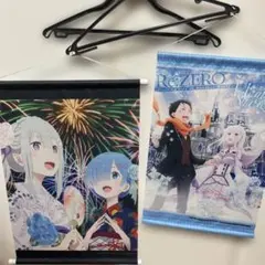 Re:ゼロから始める異世界生 ミニタペストリー 2点 セット まとめ売り