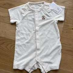 gelato pique クマ刺繍ロンパース 70-80cm