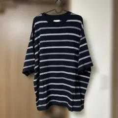 EVCON ストライプ オーバーサイズ Tシャツ