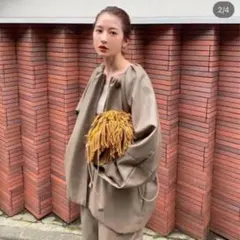 CLANE クラネ EGG FAKE LEATHER JACKET サイズ2