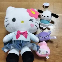 サンリオキャラクターズ　マスコット　ぬいぐるみポーチ　おまとめ売り