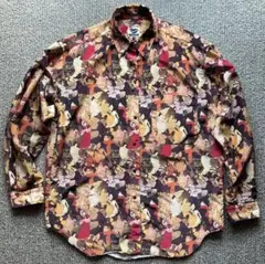 ヴィヴィアンウエストウッドマン】柄シャツ ロープ フィッシュネット 