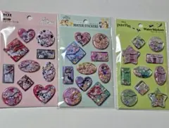 セリア　ディズニー　ウォーターシール　水シール　ぷっくりシール