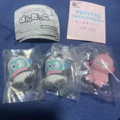 サンリオ　いちごみるくなフロッキー　ぱんだっこフィギュア　ハンギョドン