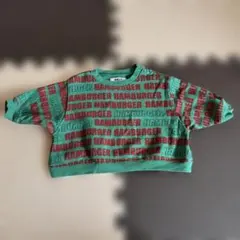 マーキーズ ハンバーガー柄 薄手ロゴトレーナー 80cm