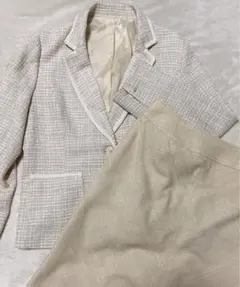 ツイード風スーツ　フォーマル　入学式　卒業式