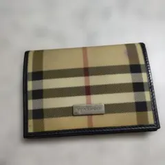 Burberry カードケース　バーバリー名刺入れ　正規品　ブラウンレザーのサムネイル