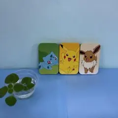ポケモン ミニ缶ケース 3種セット フシギダネ　ピカチュウ　イーブイ