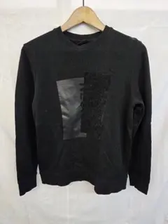 H&M ブラック S トレーナー・スウェット