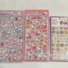 ボンボンドロップシール キティ タイルシール 日焼けサンリオ プチドロ3種セット