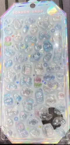 正規品　ボンボンドロップシール　sherbet シャーベット　みずいろボンボン